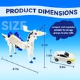 thumbnail image 3 of Robot unicornio de juguete que transforma colisiones con 2 coches magnéticos, 3 of 7