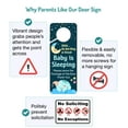 thumbnail image 3 of Funplus Panneau de Sommeil pour Bébé - Ne Frappe Pas Ou Ne Sonne Pas - Panneau de Porte en Plastique, 3 of 4