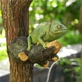 thumbnail image 4 of Estatua De Camaleón De Resina Para Jardín Al Aire Libre, Decoración De Árbol, Escultura De Simulación, Figura Colgante De Árbol, Paisaje De Otoño, Adorno Artesanal De Resina Para Patio, Césped Monstrate HA018590-00, 4 of 7