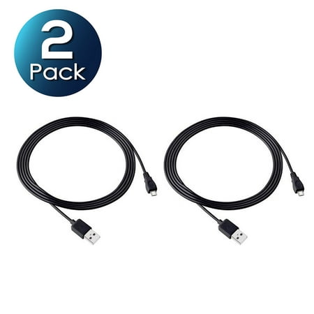 Insten 2-Pack Micro USB cable 6ft USB Charging Cable 6' for PS4 Playstation 4 Remote Controller DualShock