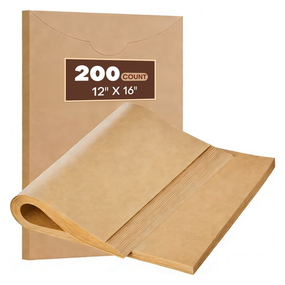 GARITIN Parchment Paper Sheets for Baking 200 Count 12"x 16", Heavy Duty No-Stick Unbleached Baking Paper, Pre-cut Half Parchment Paper Sheets for Oven, Air Fryer, Microwave