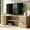 Natural Oak, variant on Hvoonc 70" Fluted Wood TV Stands with Storage, Faux Marble Top, Modern Oak Television Console for 65-80" TVs, Large Entertainment Center Living Room