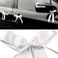 thumbnail image 5 of White Wedding Car Bow, 100 Pcs Wedding Car Decoration, White Satin Car Decoration, Wedding Ribbon Bow, Wedding Car Ribbon, For Wedding, Bouquet, Chris, 5 of 5