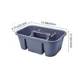 thumbnail image 3 of Portable Multi-Compartment Storage Tote, Plastic Divided Organizer with Handle, Small Household Supply Sorting Basket for Bathroom Kitchen Cosmetics Tools Craft, 3 of 6