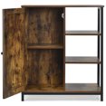 thumbnail image 2 of Patiojoy Storage Cabinet Multipurpose 3 Open Shelf & Door With Freestanding Cupboard, 2 of 10