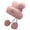 Pink, variant on Women Pom Pom Knit Trapper Hat Bear Ear Winter Beanie With Ear Flaps Plush Lined Cold Weather Hat For Outdoor Activities Beige One Size