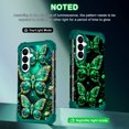 thumbnail image 2 of Avocase for Samsung Galaxy S26 Ultra Case,Glow in The Dark,Shockproof Protection Hard PC Soft Flexible TPU Bumper Drop Protective Protective Phone Case for Galaxy S26 Ultra,Green Black, 2 of 7