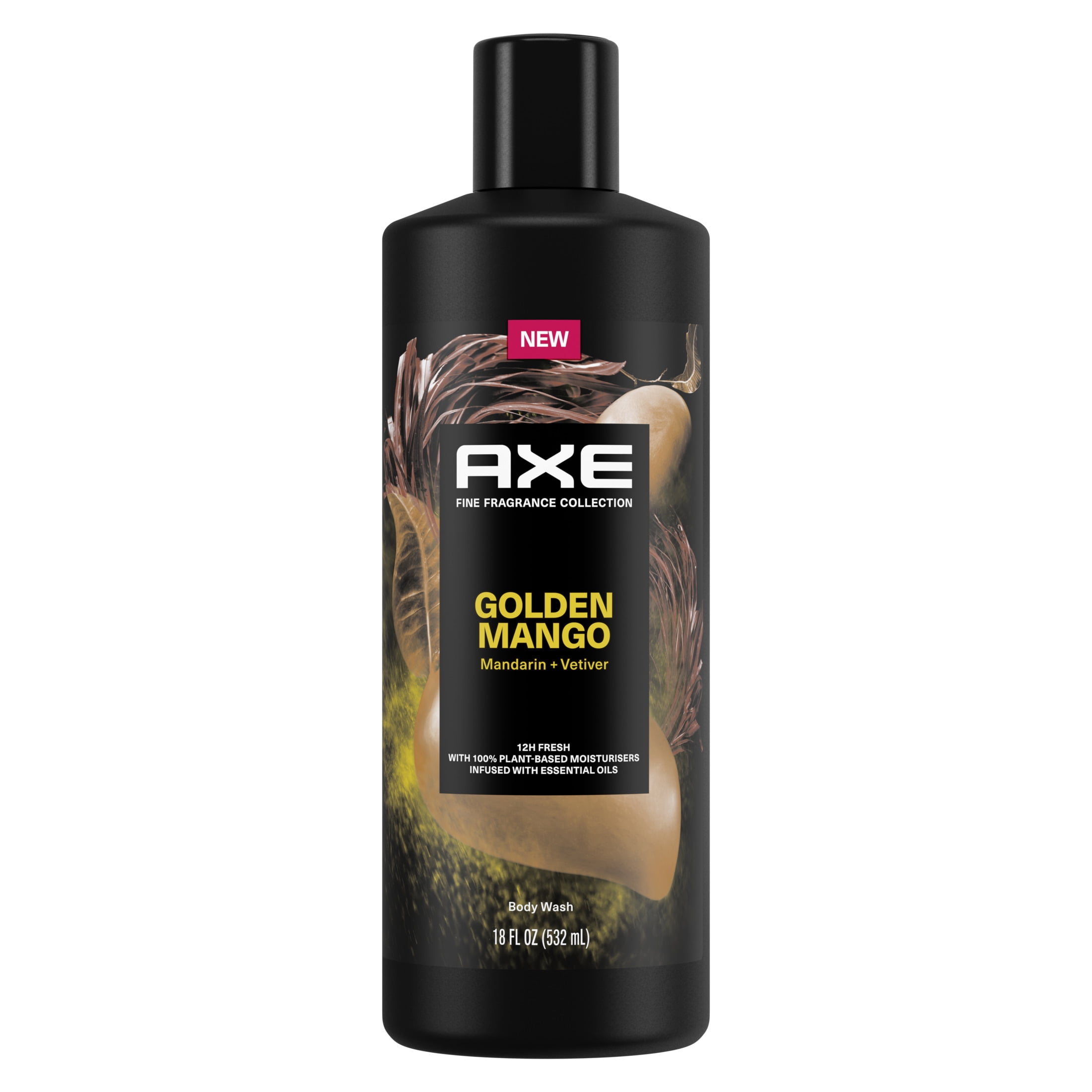 Axe Fine Fragrance Collection Men's Liquid Body Wash Golden Mango, 18 oz