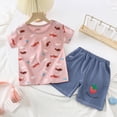 thumbnail image 2 of UAYOTSE Toddler Baby Boy Summer Outfit Funny Letter T-Shirts Top Shorts Set Infant Boy Summer Clothes 6 12 18 Months 2T 3T,Sizes 12-18 Months, 2 of 6