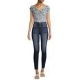 thumbnail image 2 of No Boundaries Juniors' 3-Button Corset Jeans, 2 of 6