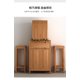 thumbnail image 4 of Nicho budista de madera de cerezo con puerta, gabinete vertical chino, mesa budista, ESTUCHE DE INCIENSO para el hogar, gabinete de altar ancestro, 4 of 4