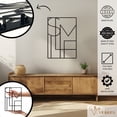 thumbnail image 2 of Violaura SMILE Letters Metal Wall Art - Easy to Install Hanging Perfect for Home, Living Room Decor (24.0" x 16.8"), 2 of 8