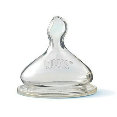 NUK Orthodontic Silicone Nipples 2-Pack, Size 2 (Medium)