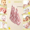 thumbnail image 2 of Coolnut Christmas Polar Bear Baby Muslin Washcloths Face Towel, Red Scarf Ribbons Burp Cloths Cotton Wipes 5 PCS Infant Wash Cloth for Newborn Boys Girls 12x12 inches, 2 of 6