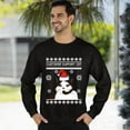 thumbnail image 3 of Christmas Sweatshirt, Customer Support Cat Funny Christmas Sweatshirt, Witty Holiday Jumper for Cat Lovers, Unique Feline Gift, 3 of 5