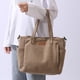 thumbnail image 3 of Bolso De Hombro Lona Mujer Tote Gran Capacidad Señora para Deporte Al Aire Libre Caqui, 3 of 8