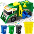 thumbnail image 1 of Camión de basura de juguete Hodurgyi con luces y sonidos para niños, 1 of 7