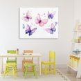 thumbnail image 3 of Stupell Industries Eclectic Blue and Pink Butterflies Canvas Art, 40 x 30, by Creative Studio, 3 of 8