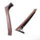thumbnail image 5 of 2 uds, alerón lateral de plástico para ventana de tejado trasero, piezas personalizadas, de coche para Golf 6 GTI 2008-2013, negro brillante, 5 of 8