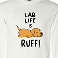 thumbnail image 4 of Inktastic Lab Life is Ruff Yellow Lab Long Sleeve T-Shirt, 4 of 5