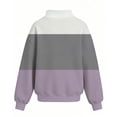 thumbnail image 4 of Abcomgle Sweatshirts for Girls 14-16 Cute Mock Neck Long Sleeve Girls Pullover Sweatshirt Trendy Colorblock Sweaters for Teens Fleece Winter Clothes for Tween Girls, 4 of 4