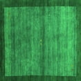 thumbnail image 1 of Ahgly Company Indoor Square Abstract Green Contemporary Area Rugs, 4' Square, 1 of 1