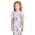 thumbnail image 2 of JUNZAN Lavender Flowers for Boys Girls Pajama Sets Toddler Sleepwear Summer Jammies 2pcs PJs, 2 of 7