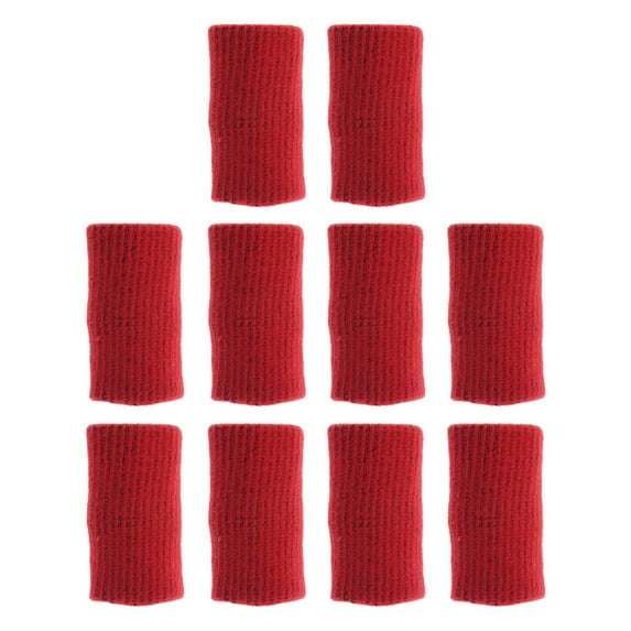 10 Pieces Finger Sleeves Thumb Support Elastic Compression Tubes for Relieving Pain