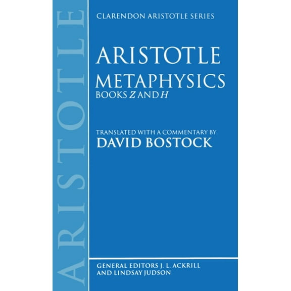 Clarendon Aristotle Metaphysics: Books Z and H, (Paperback)