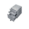 thumbnail image 3 of Hassch Modern File Cabinet Movable Storage Cabinet with 3 Drawers for Home Office, Silver, 3 of 4