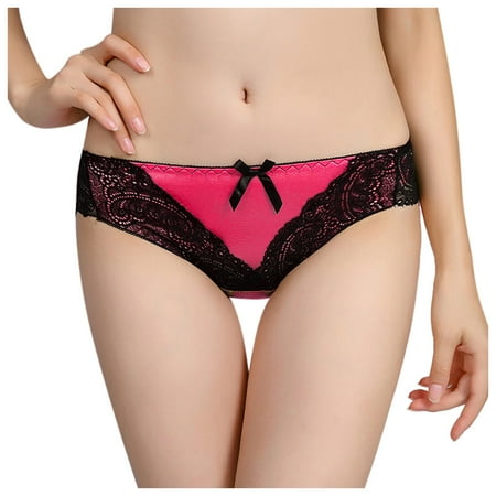 

Female Thong Briefs Lace Wine Xxl Underpants 3 Pack