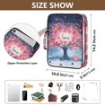 thumbnail image 3 of Haosy Accordion File Organizer Zipper Binder 500 Sheet 6-Tab Expanding File Folder Multi-Pocket 1.2 Inch 3 Ring Love Tree, 3 of 7