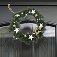 thumbnail image 6 of Boovnll Christmas Wreath, 12" Artificial Wreath Decorated with Berries Balls Pinecones Bows Christmas Wreaths for Front Door Holiday Wall Window Party Decor, Christmas Decorations, 6 of 7