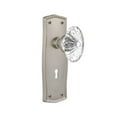thumbnail image 7 of Nostalgic Warehouse Praofc_Prv_234_Kh Vintage Fluted Crystal Flower Privacy Door Knob Set, 7 of 7