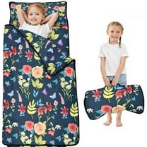 Pioneer Flower Floral Print Pattern Toddler Nap Mats for Kids Preschool,Sleeping Mat Bag or Kids,Toddler Sleeping Bag,Toddler Nap Mat or Daycare