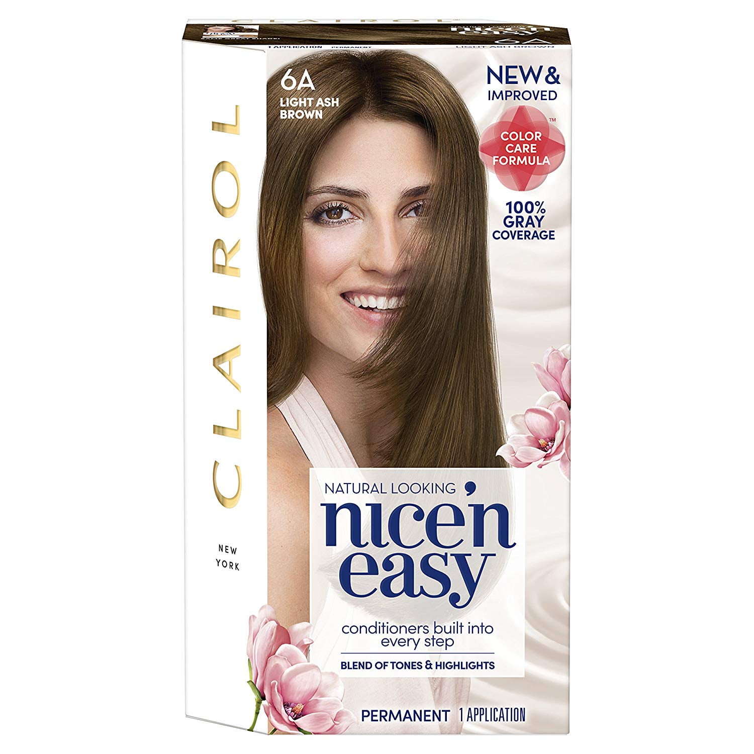 Clairol Nice N Easy Hair Color Light Ash Brown Color 6a 1 Ct Each