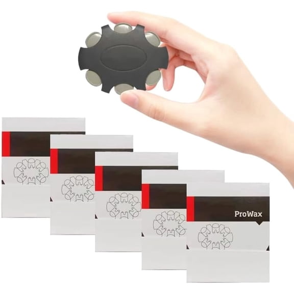 KOKCOOL 5 packs/ 30 pcs Wax Guard Filter for Oticon ProWax Hearing Aid Supplies, Oticon Hearing Aids Replacement Parts Supplies Cleaning Kit Accessories