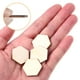 thumbnail image 5 of EeaseMX Artibetter - 100 piezas de recortes hexagonales de madera de 25 mm, rodajas de madera, virutas recortadas, suministros para manualidades de madera, adornos y decoración., 5 of 7