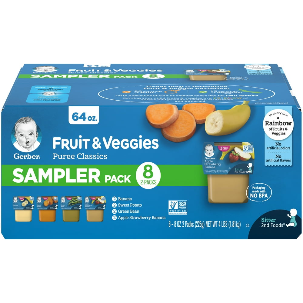 pack-of-8-gerber-stage-2-flavor-varies-baby-food-1-tub-113g-walmart-walmart