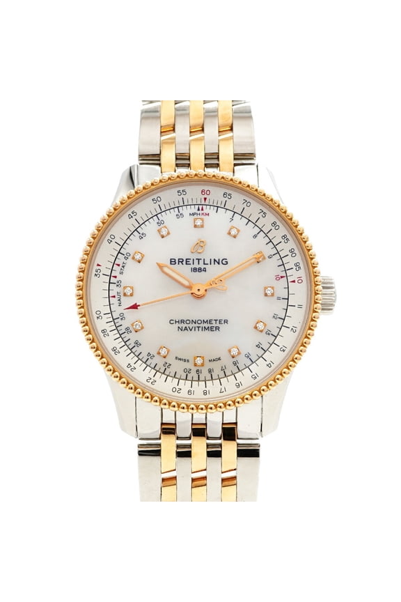 Pre-Owned Breitling Navitimer U17395 White Dial Women's Watch