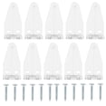 thumbnail image 1 of 10pcs Hold Down Brackets Blinds Bottom Rail Holder Clips Clear Plastic Blinds Brackets, 1 of 8