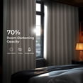 thumbnail image 4 of Birch Taupe Faux Linen Room Darkening Curtain (1 Panel), Birch, 50W X 108L, 4 of 10