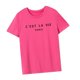 thumbnail image 5 of Camiseta de mujer de verano Tops transpirable moda cuello redondo camiseta para vacaciones calle M, 5 of 8