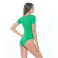 thumbnail image 4 of ACTIVE UNIFORMS Bodysuit For Women's Short Sleeve Round Neck Body Suit Breathable Cotton Stretch (Green, Large), 4 of 6