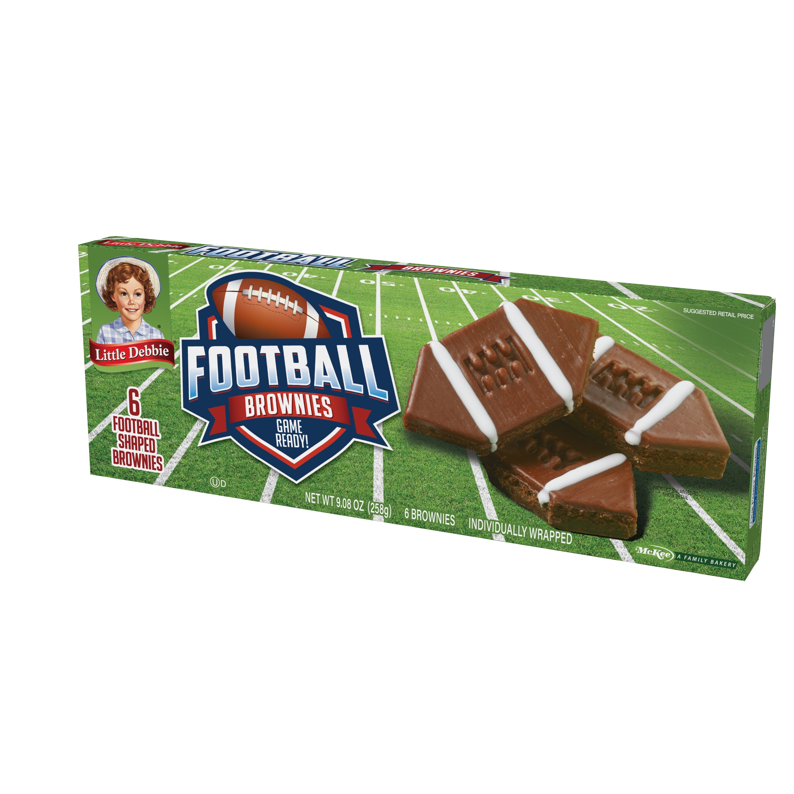 Snack Cakes, Little Debbie Family Pack Football Brownies