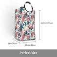 thumbnail image 3 of LNWH Vintage Watercolor Coconut Tree Pattern Laundry Basket, 50L Large Capacity Foldable Laundry Hamper, 3 of 6