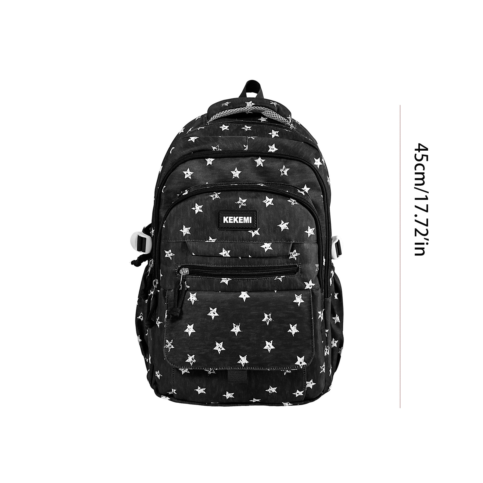 Mochila escolar para niños y niñas, para primaria y secundaria, para edades de 6 a 14 (gris claro) 3