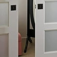 thumbnail image 2 of Pocket Door Lock, Matte Black Contemporary Privacy Square Pocket Door Hardware, Black Sliding Pocket Door Lock, 2 of 7