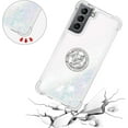 thumbnail image 3 of case for Samsung S21 Plus 5G 6.7" Case,Creativity Clear Quicksand Glitter Flowing Liquid Floating Soft TPU Case w/Stand Bling Diamond Sparkle Phone Cover for Samsung S21 Plus 6.7"  Colorful, 3 of 14