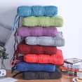 thumbnail image 3 of Xiao Hua Green thick square dining chair cushion -1 piece, plush pressure reducing lace cushion, non slip dining chair cushion for living room leisure chair, 15.75 * 15.75 * 3.94in, 3 of 4